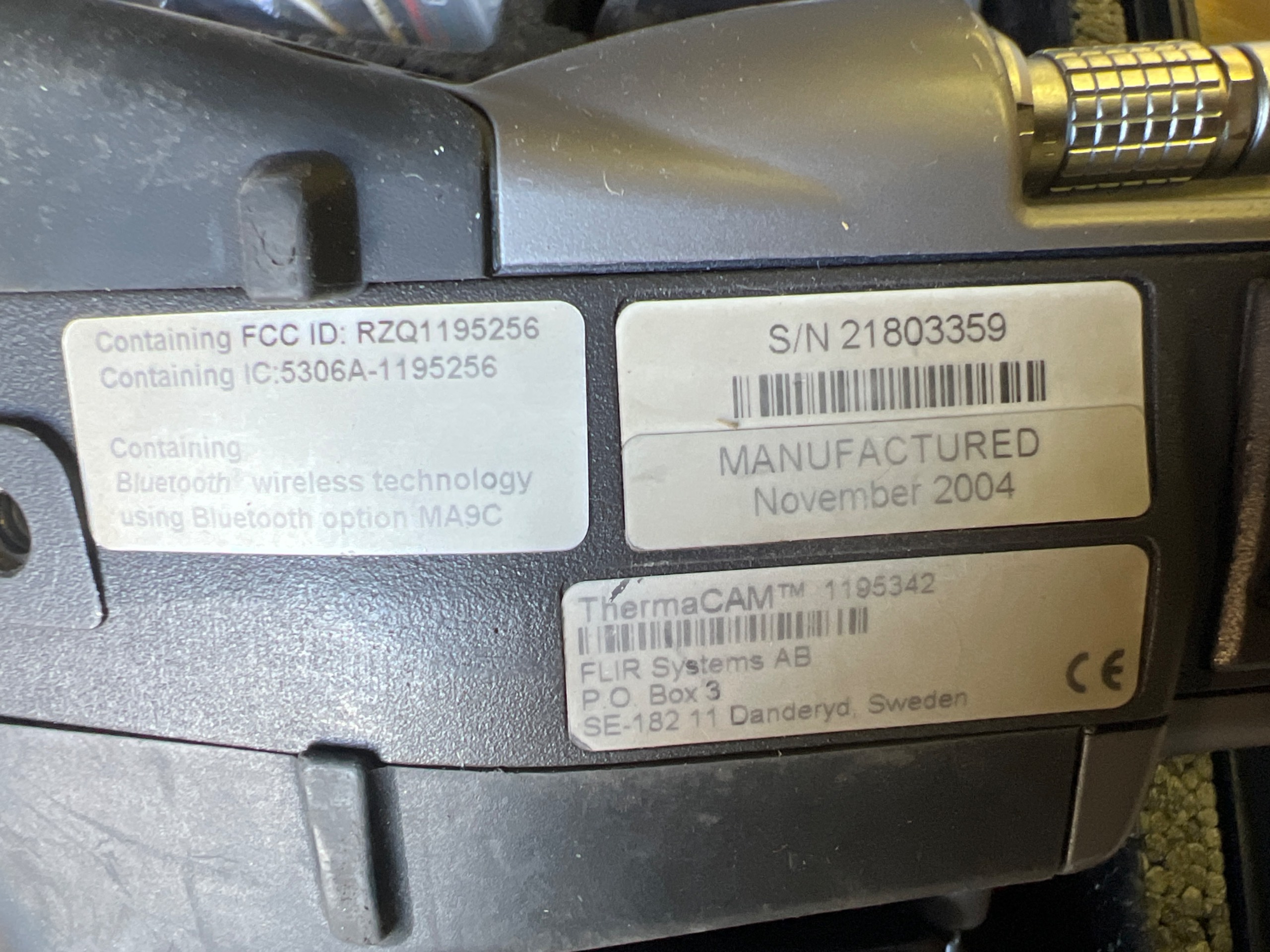 2004 FLIR THERMACAM P65 INFRARED CAMERA - undefined