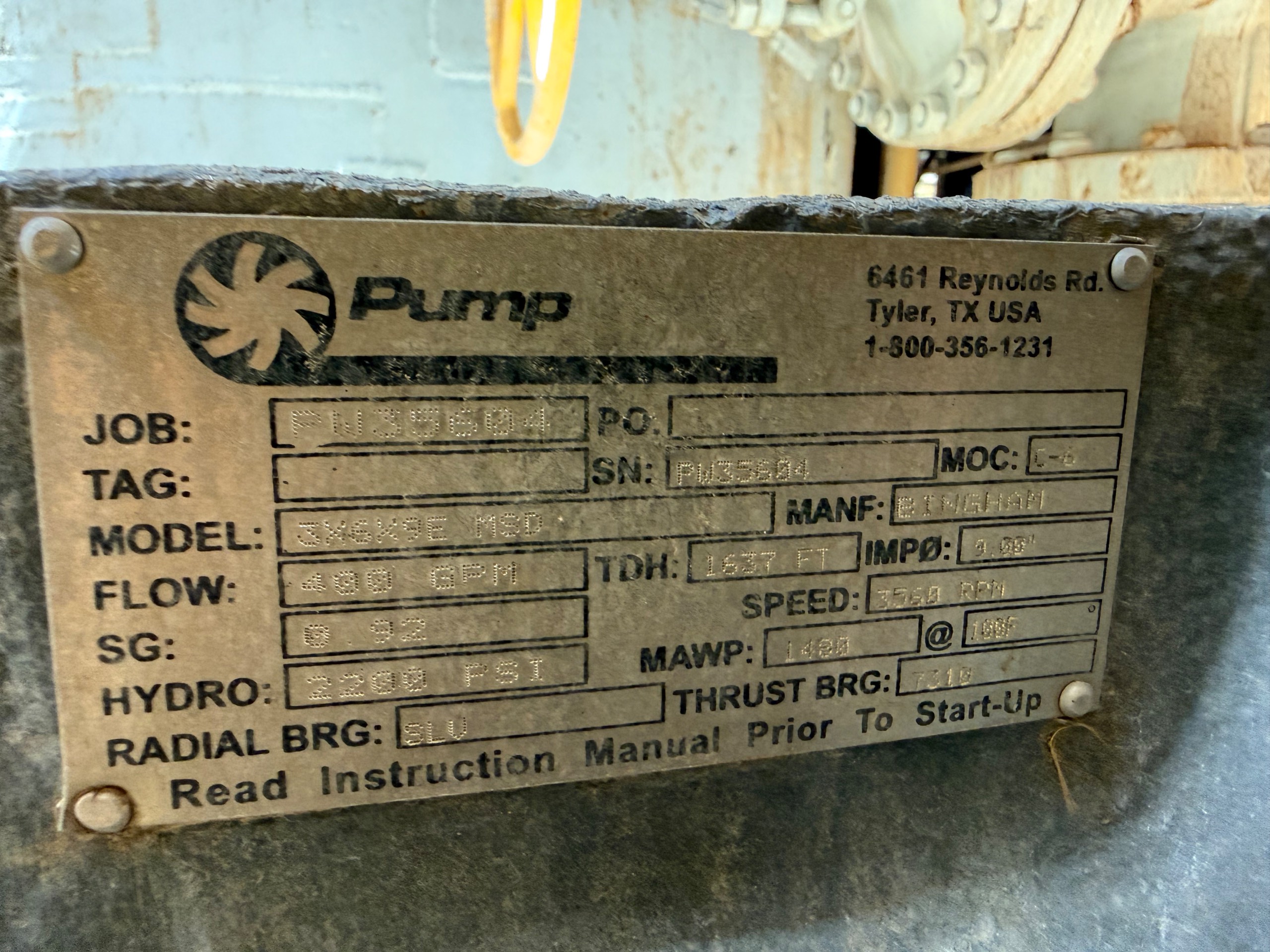 BINGHAM 3X6X9E MSD MULTI-STAGE PUMP, 250HP - undefined