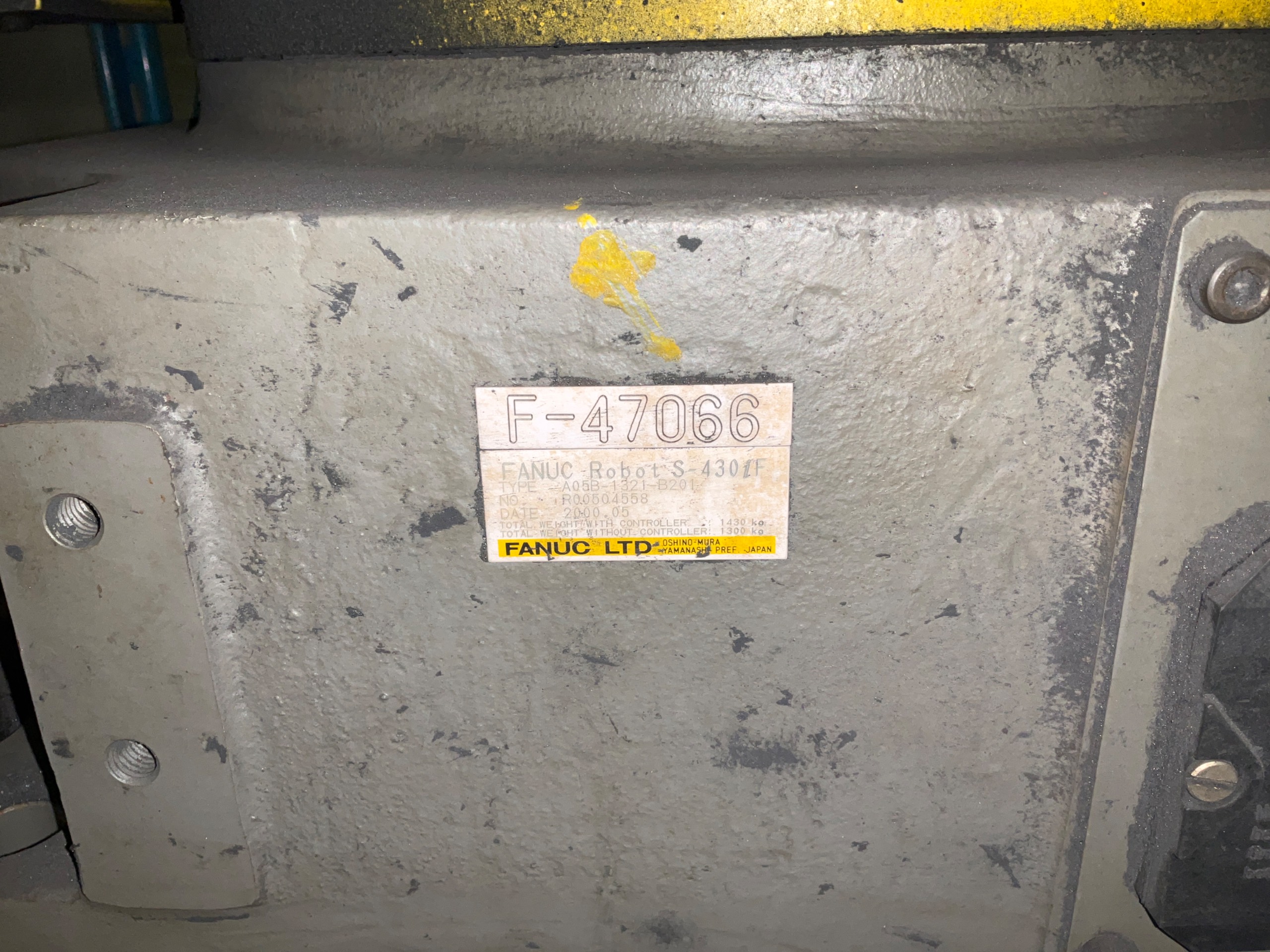2000 FANUC S-430I F ARTICULATED ROBOT - undefined