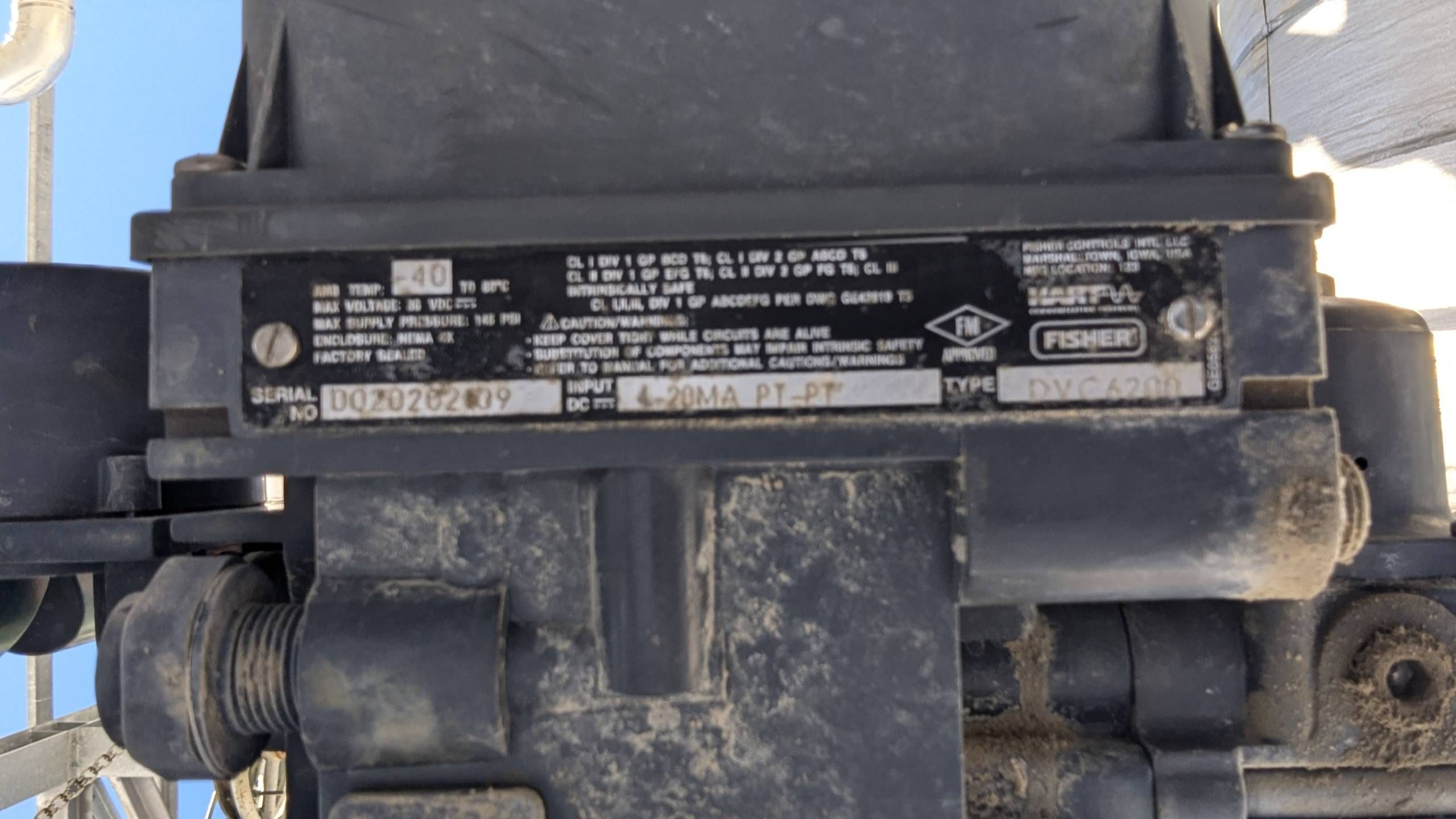 2011 FISHER V150 SER B VALVE & ACTUATOR ASSEMBLY - undefined