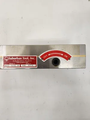 SUBURBAN TOOL RECTANGULAR RARE EARTH MAGNETIC CHUCK FINE POLE MRRE 1018 FP - undefined
