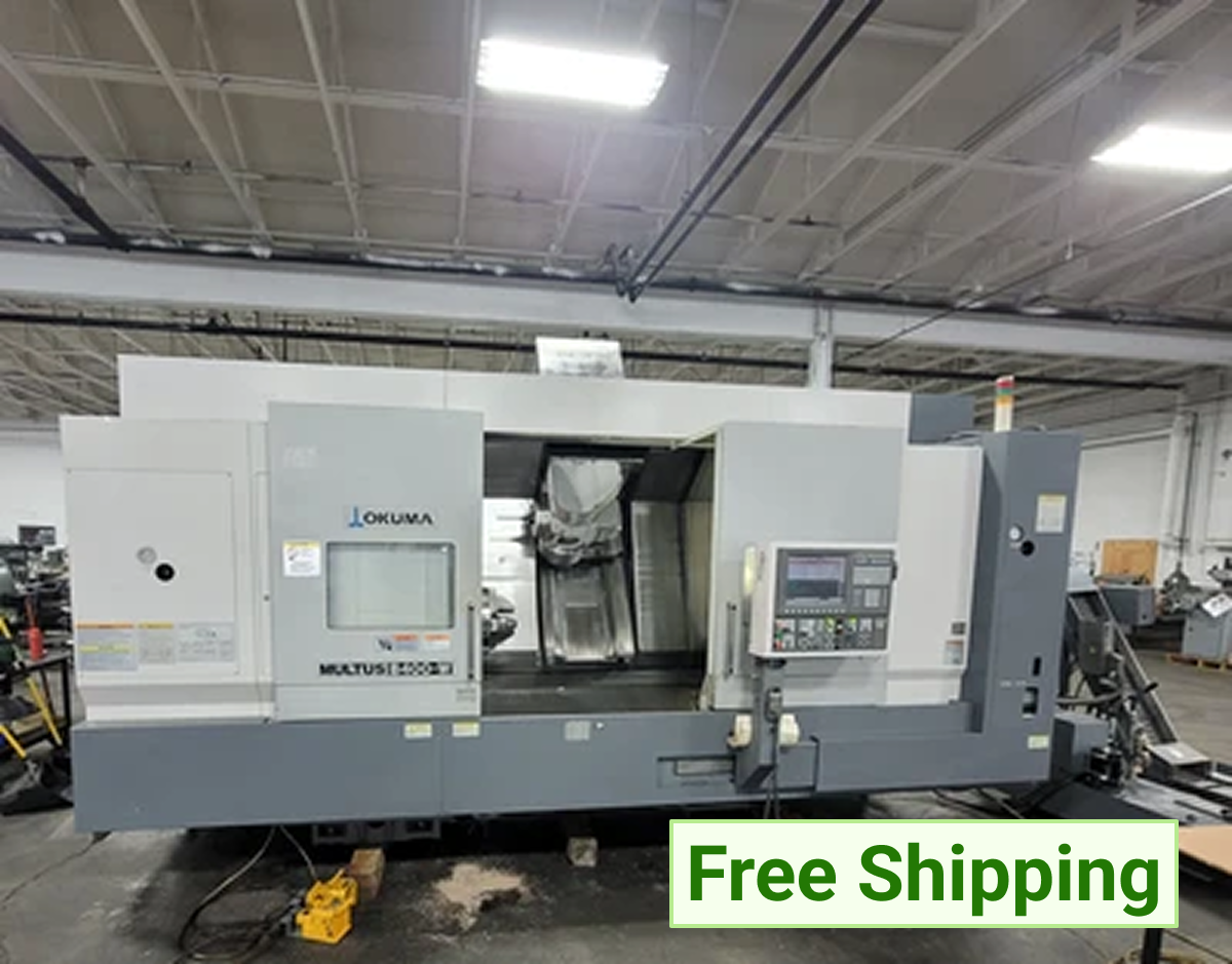 OKUMA MULTUS B400W MULTI-AXIS CNC TURNING CENTER WITH OSP-P200L CONTROL, 8-AXIS, 40-TOOL ATC - undefined