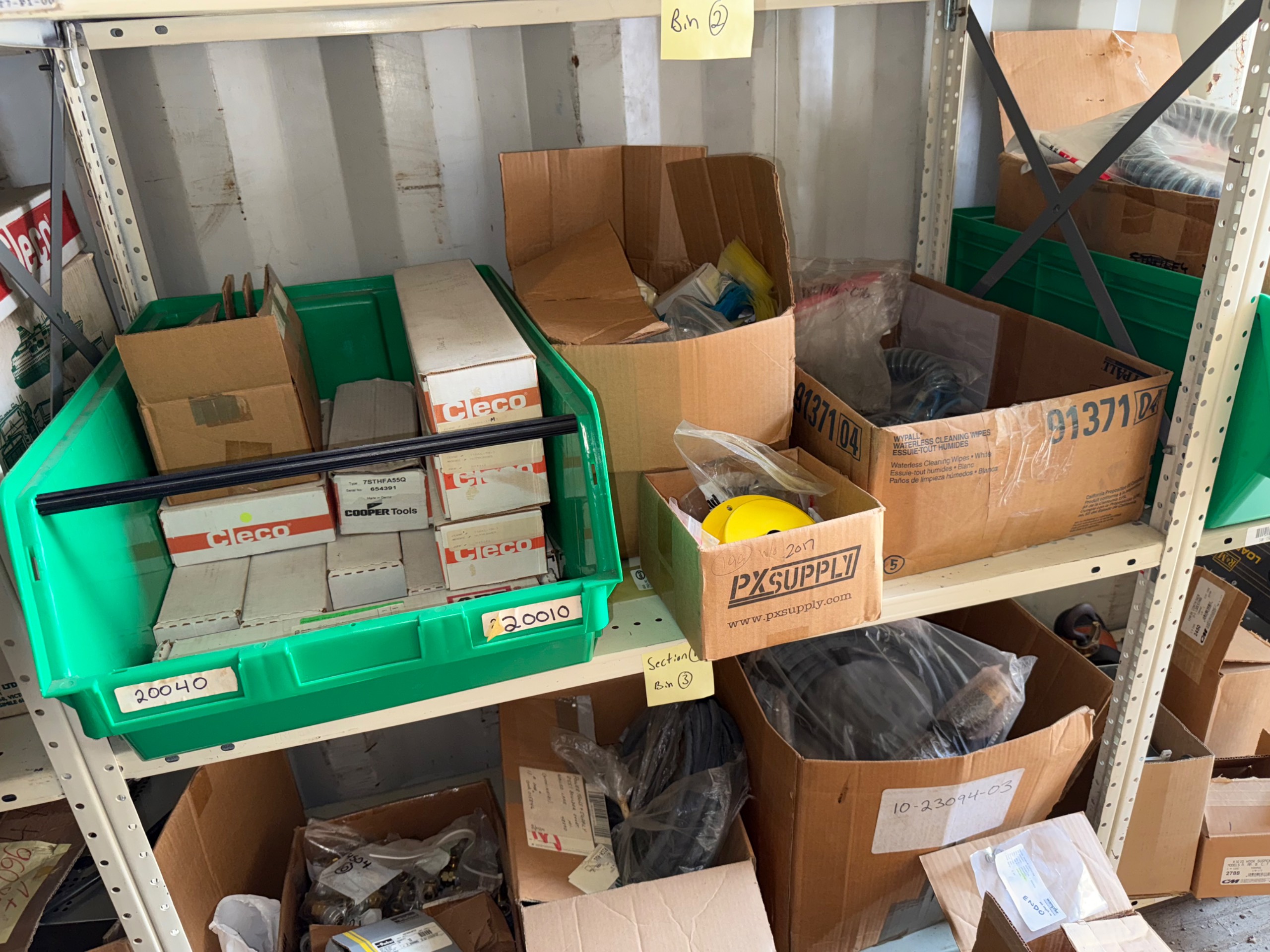 BULK INVENTORY OF INDUSTRIAL PARTS AND TOOLS - undefined