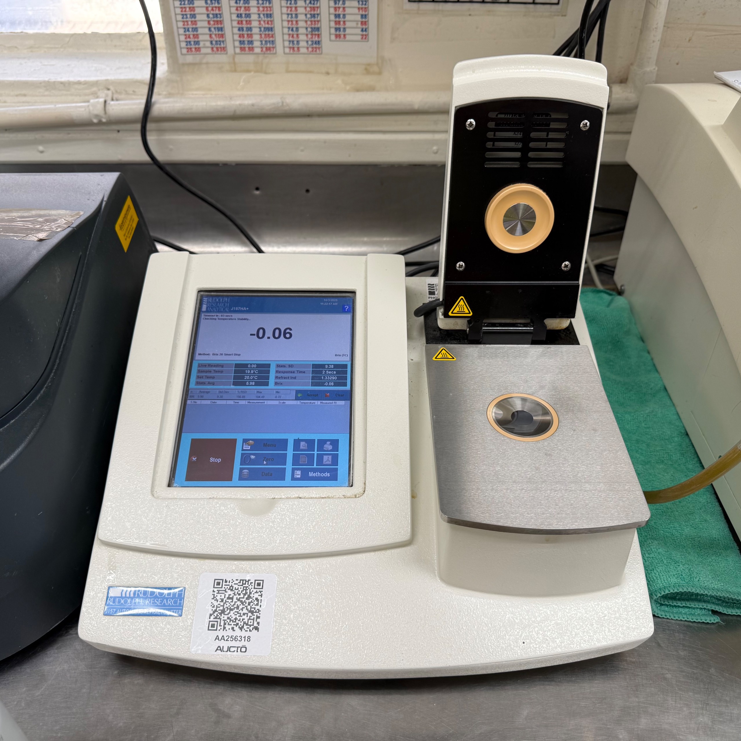 RUDOLPH RESEARCH ANALYTICAL J157 AUTOMATIC REFRACTOMETER - undefined