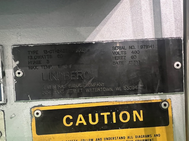 1997 LINDBERG 13-CT-243624-18AQ CARBURIZING FURNACE - undefined