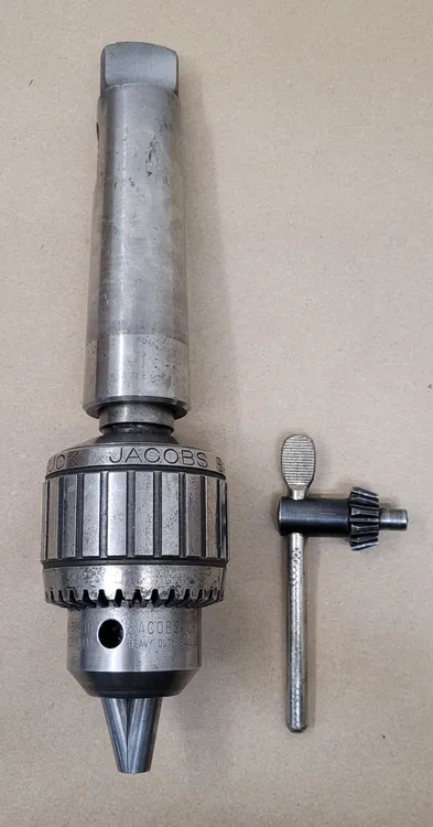 JACOBS 18N HD BALL BEARING SUPER CHUCK, 1/8-3/4 IN CAP, #4MT/5MT ADAPTOR - undefined