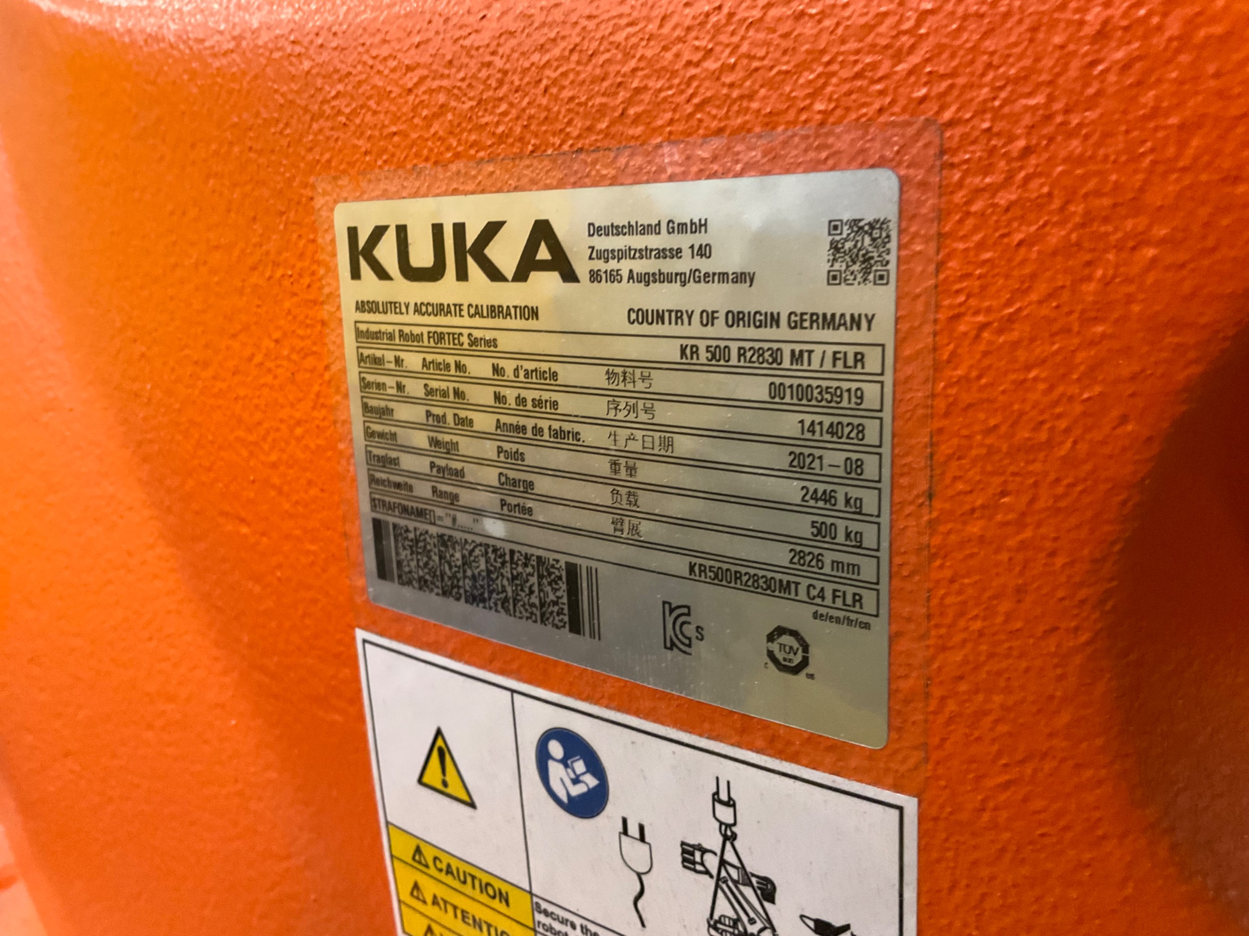 2021 KUKA KR 500 R2830 ROBOT & CONTROLLER ASSEMBLY - undefined