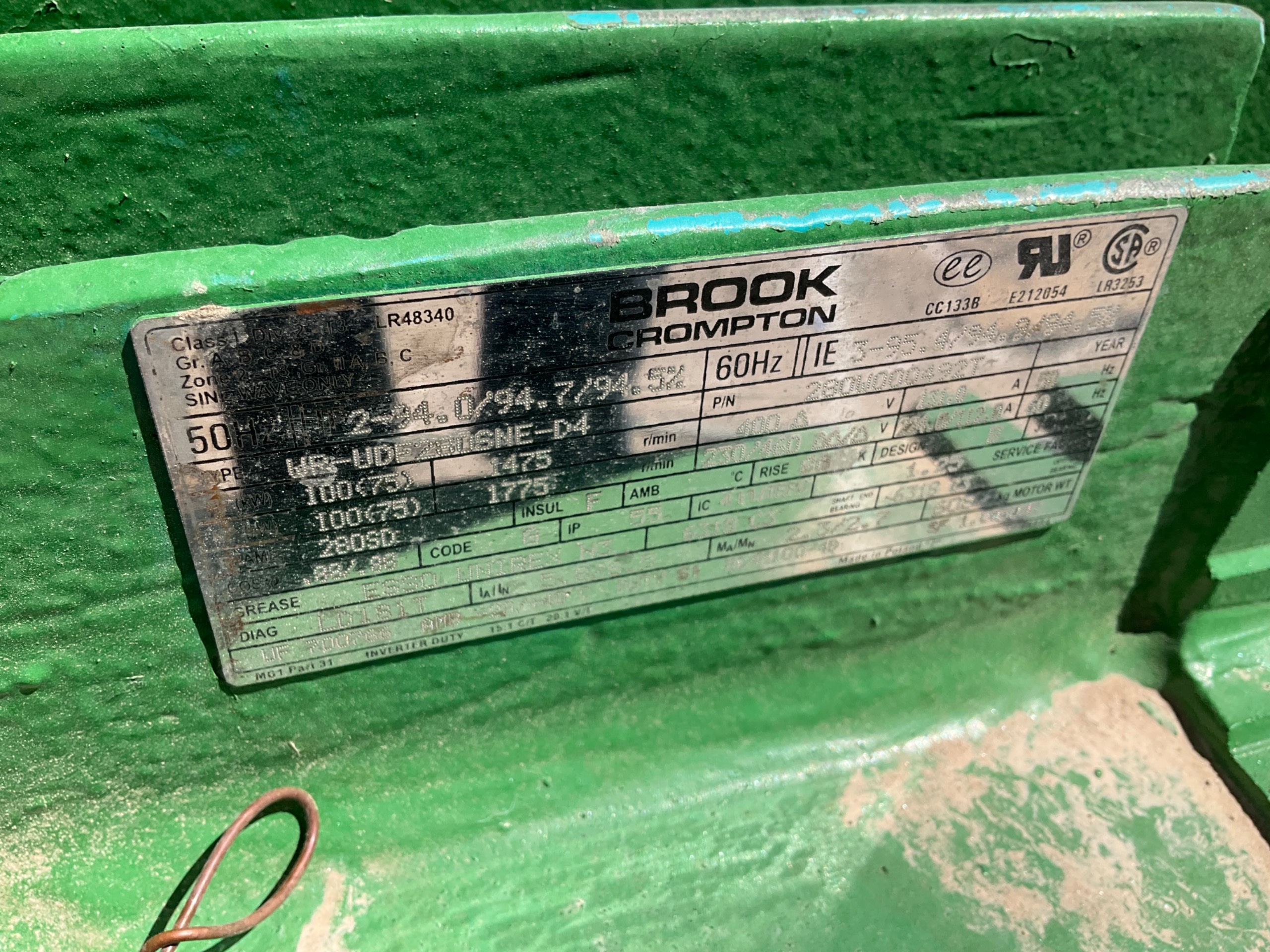 BROOK CROMPTON WP-UDF280SNE-D4 AC MOTOR - undefined