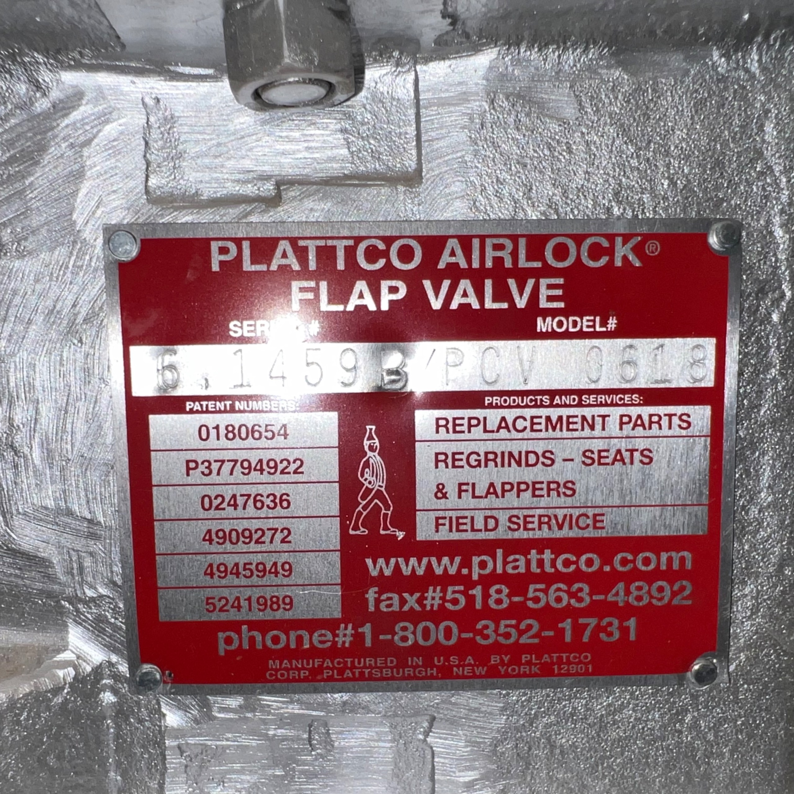 PLATTCO AIRLOCK PCV 0618 FLAP VALVE - undefined