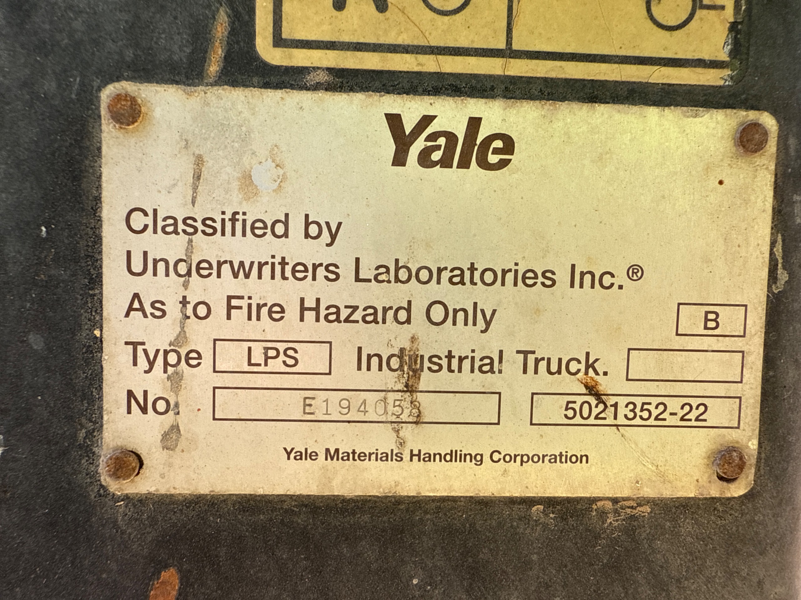 YALE GLP050TG SIT-DOWN FORKLIFT - undefined