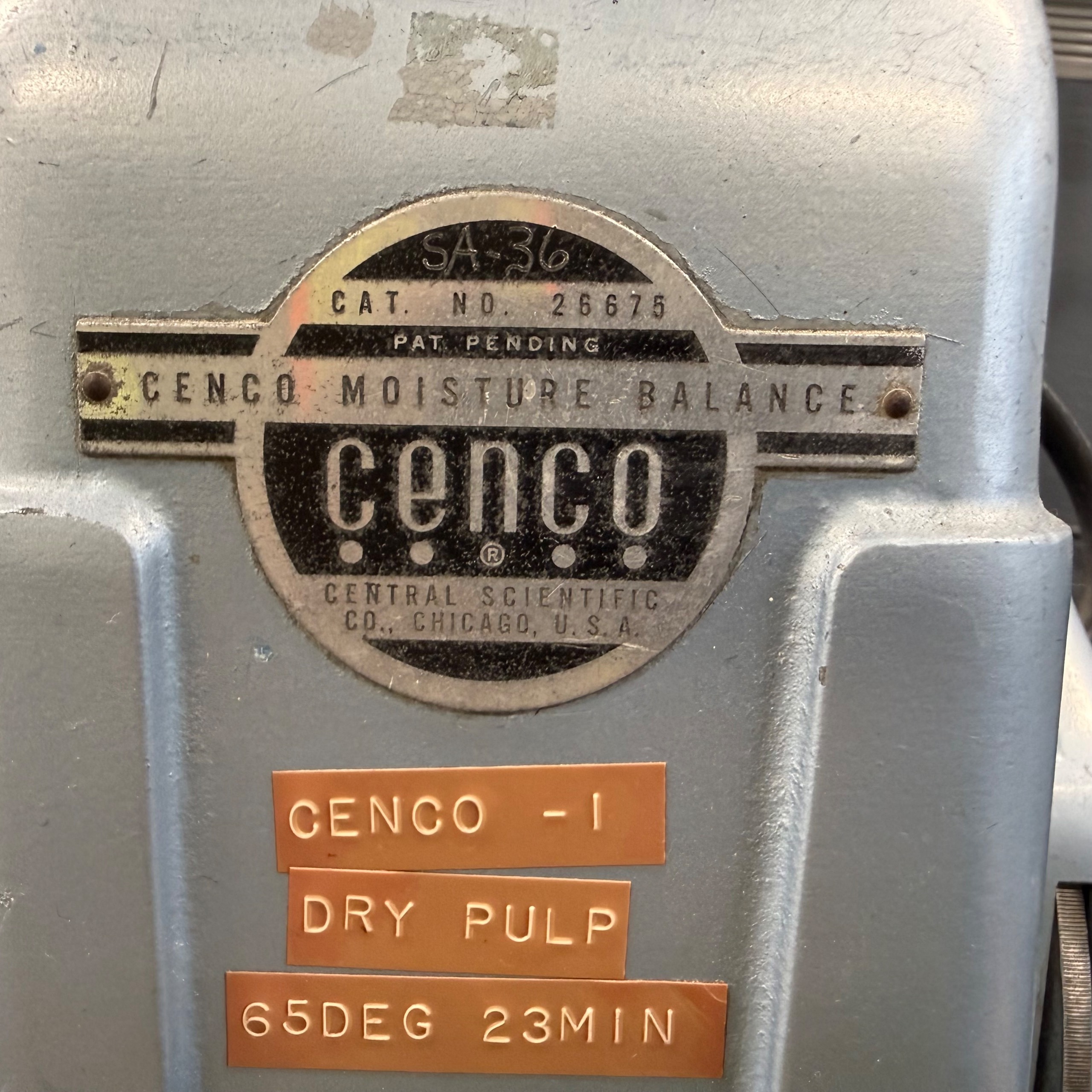 CENCO MOISTURE BALANCE - undefined