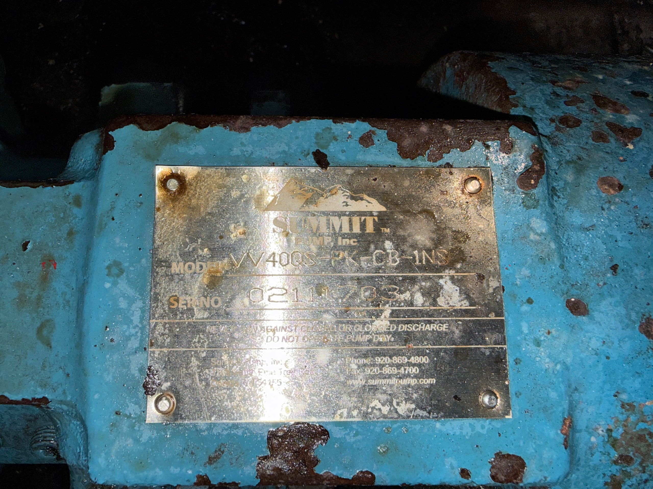 SUMMIT VV40QSPK-CB-1NS PUMP & 25 HP MOTOR ASSEMBLY - undefined
