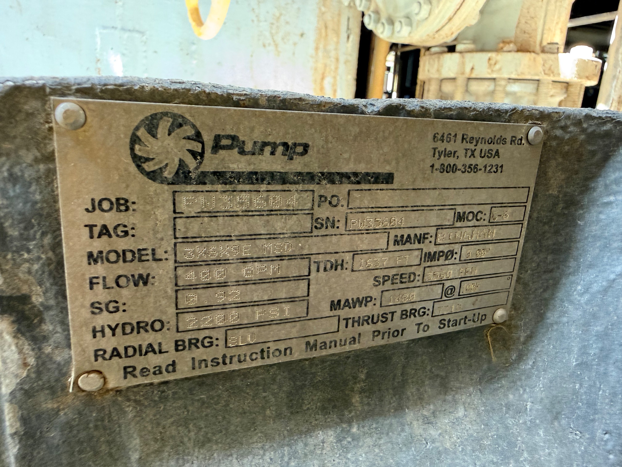 BINGHAM 3X6X9E MSD MULTI-STAGE PUMP, 250HP - undefined