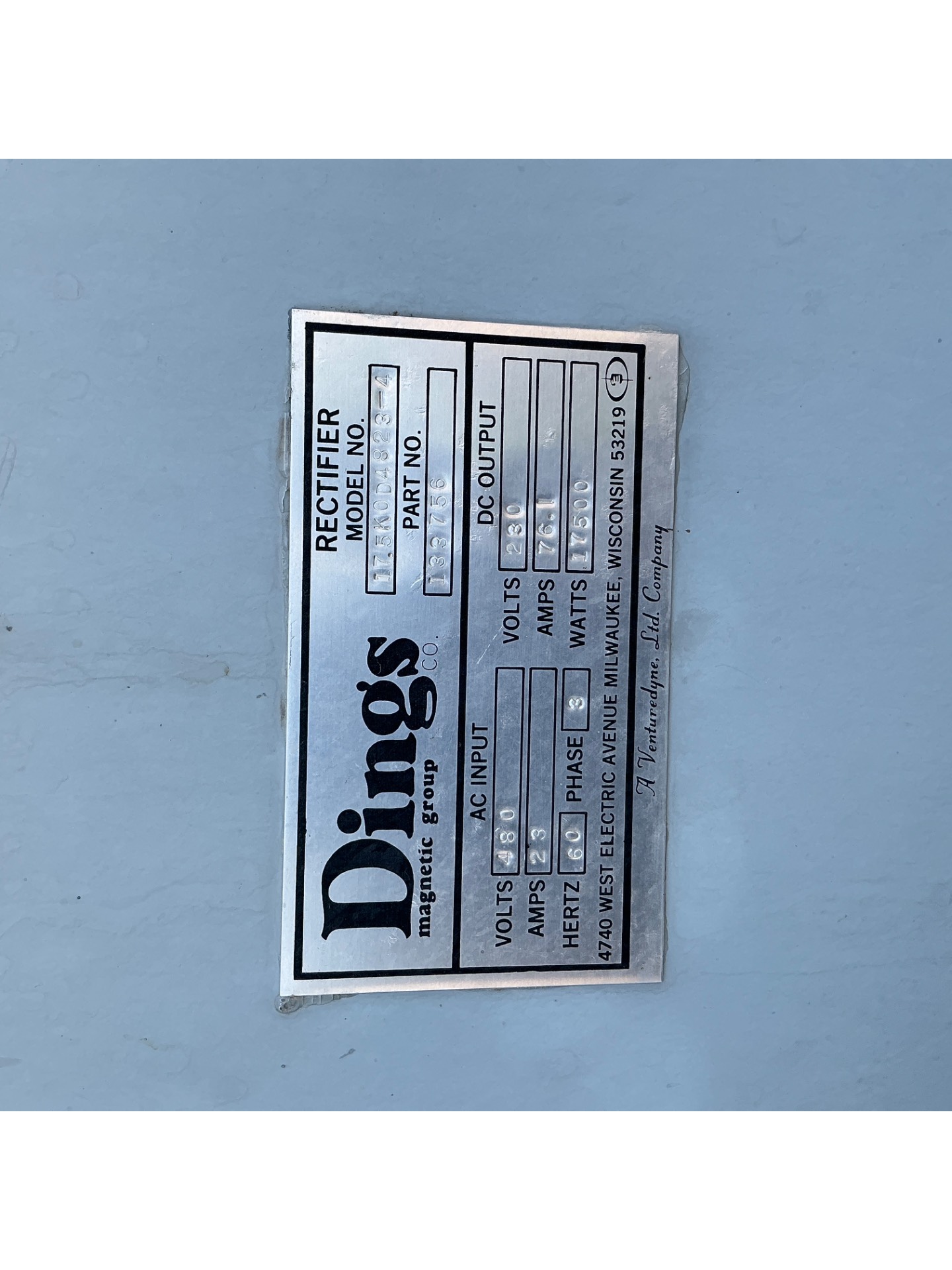DINGS 17.5K0D4823 BELT ELECTROMAGNET - undefined