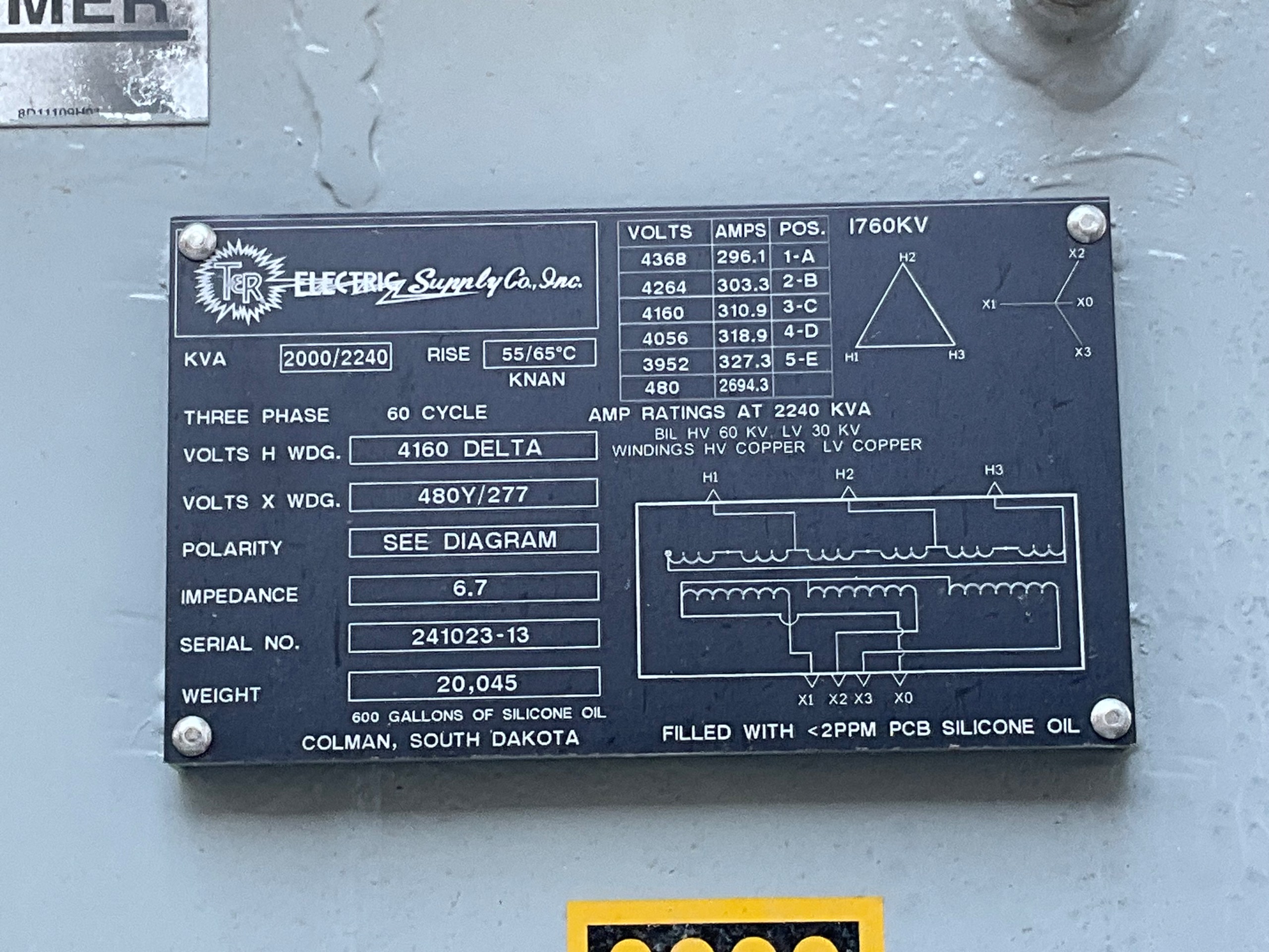 T&R ELECTRIC SUPPLY CO I760KV TRANSFORMER - undefined