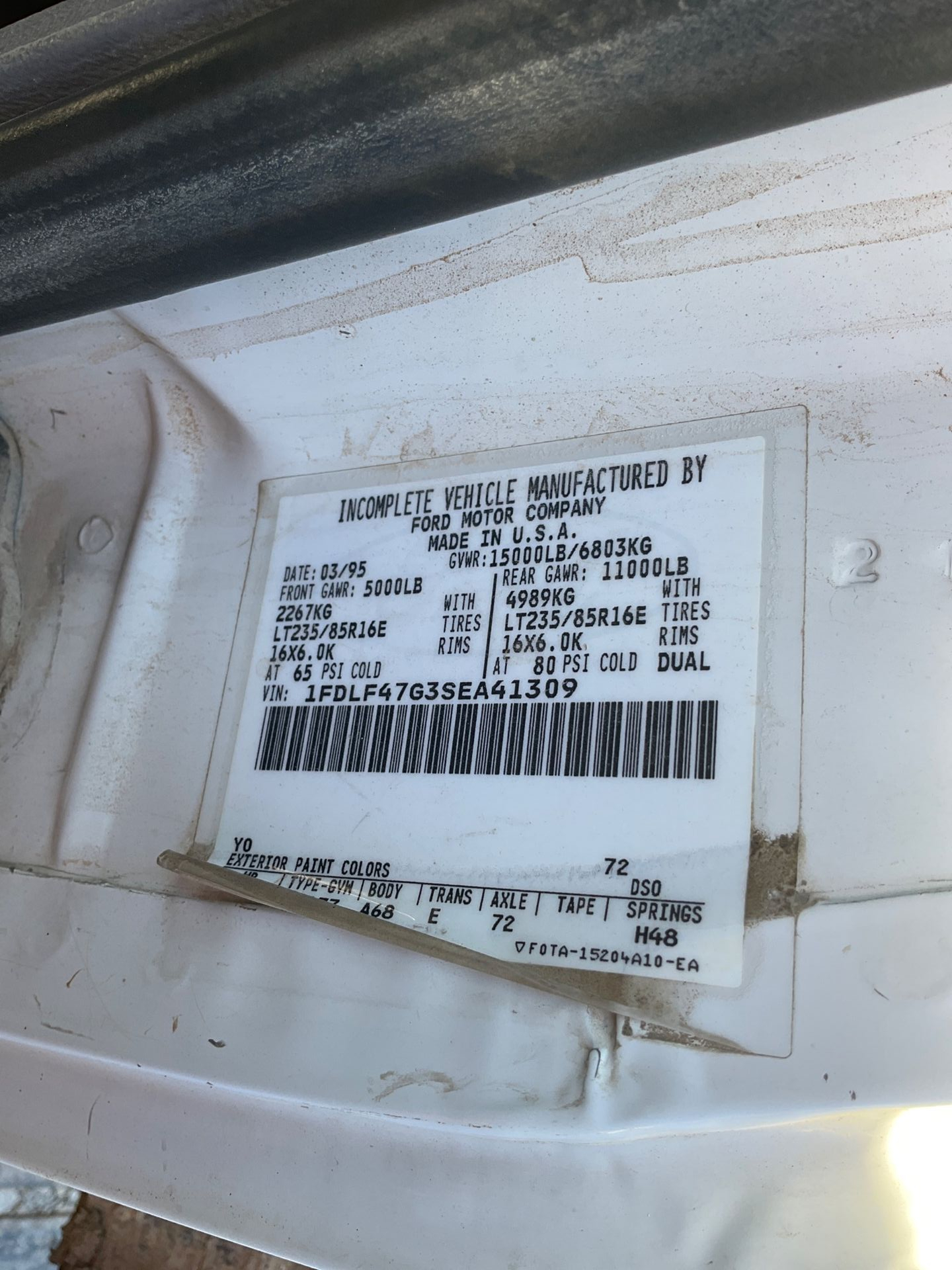 1995 FORD FORD F-SUPER DUTY FLATBED TRUCK - undefined