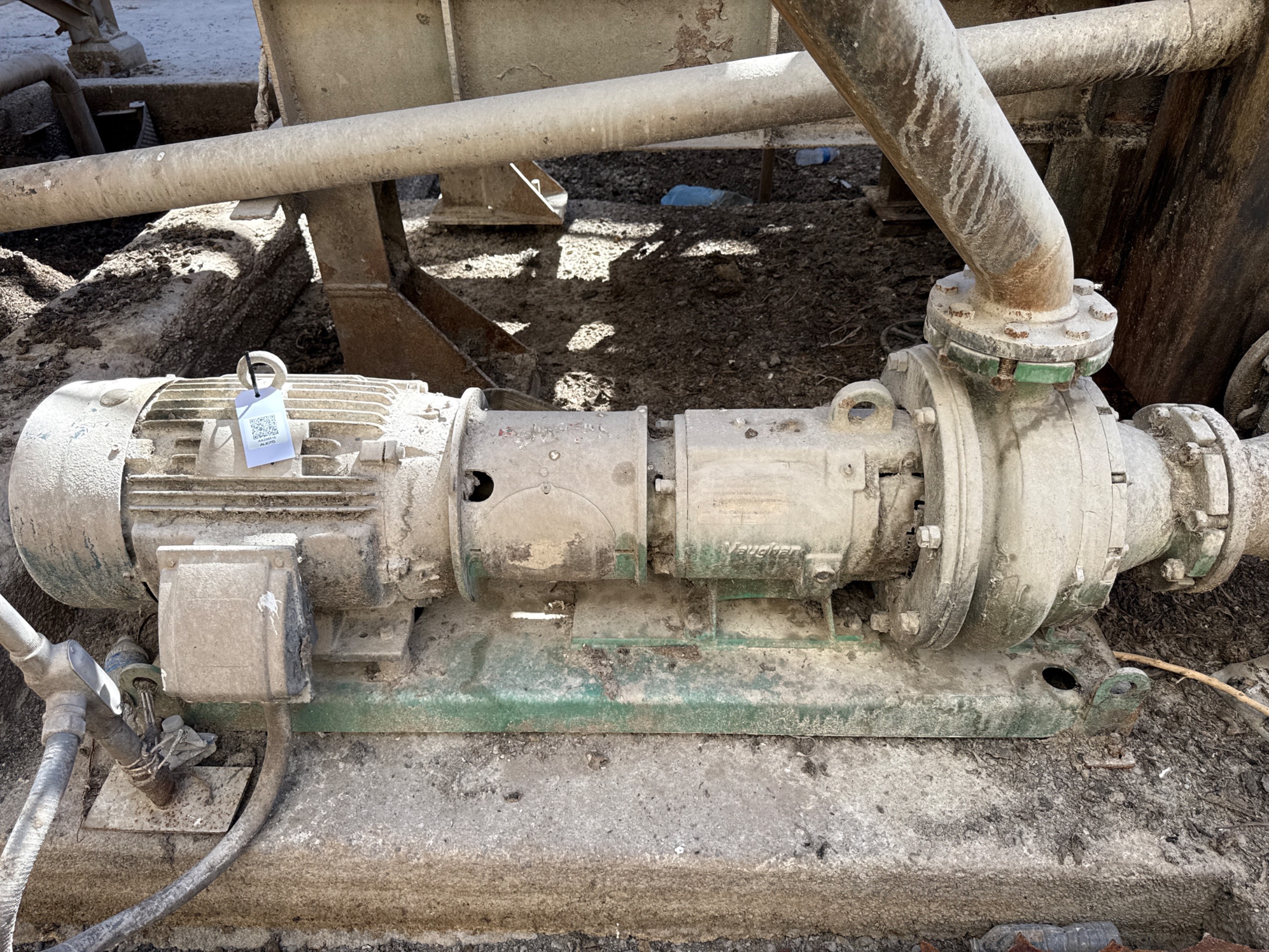 VAUGHAN DISINTEGRATOR SLURRY PUMP AND MOTOR ASSEMBLY - undefined