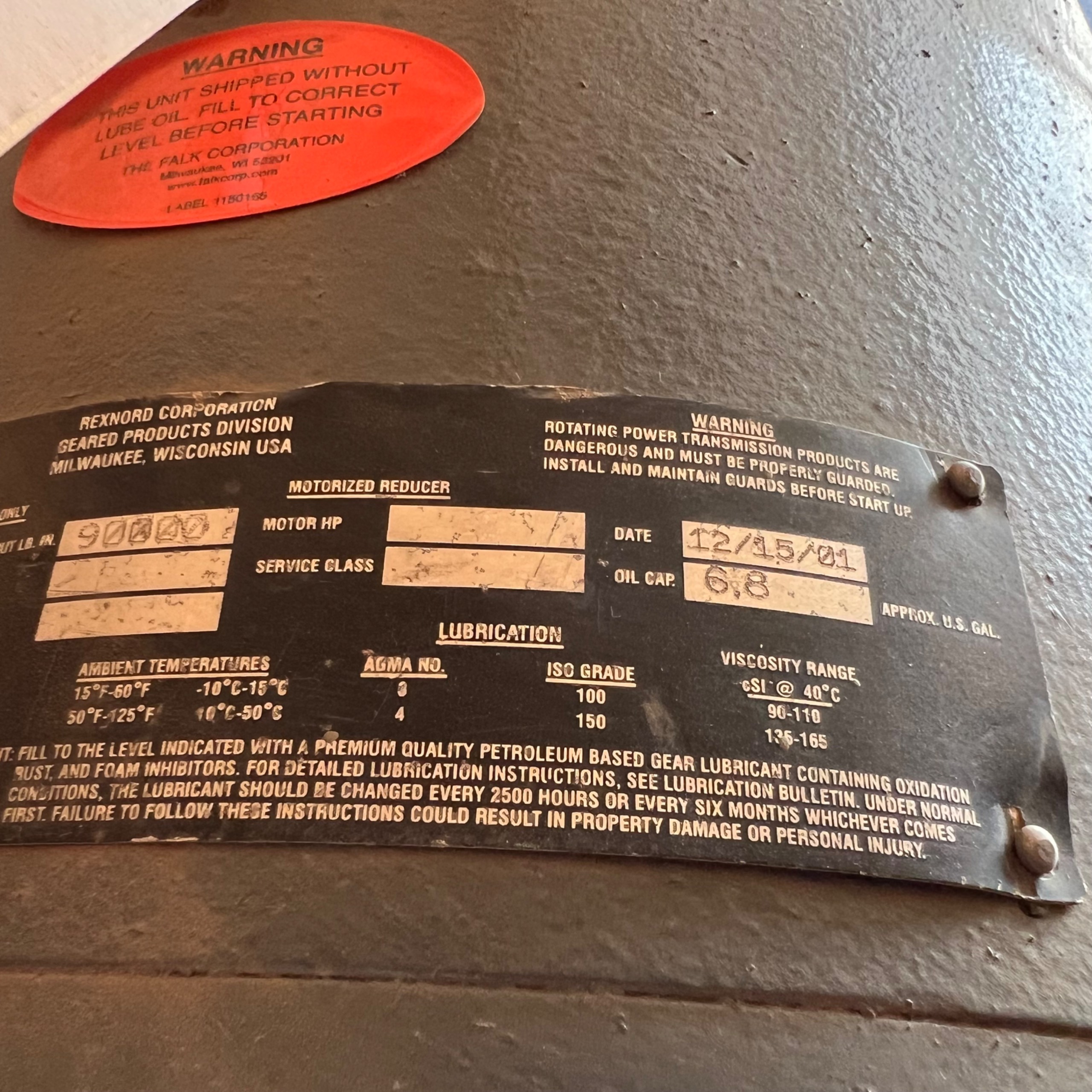 2011 FALK PABA0064-40800 GEAR REDUCER - undefined