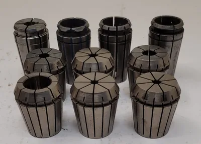 ERICKSON COLLETS - SET OF 10, VARIOUS SIZES: 7/32IN, 5/16IN, 1/4IN, 1IN, 29/64, 1/2IN, ETC. - undefined