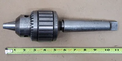 JACOBS 18N BALL BEARING SUPER CHUCK W/ #3 TO 4MT SLEEVE CAP: 1/8-3/4IN / 3-19MM - undefined
