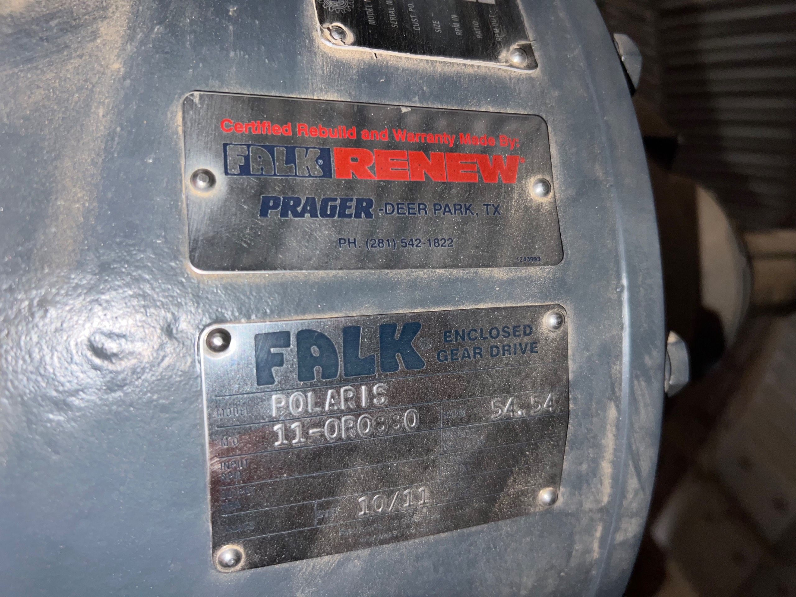 2011 FALK POLARIS 11-ORO880 GEAR REDUCER - undefined