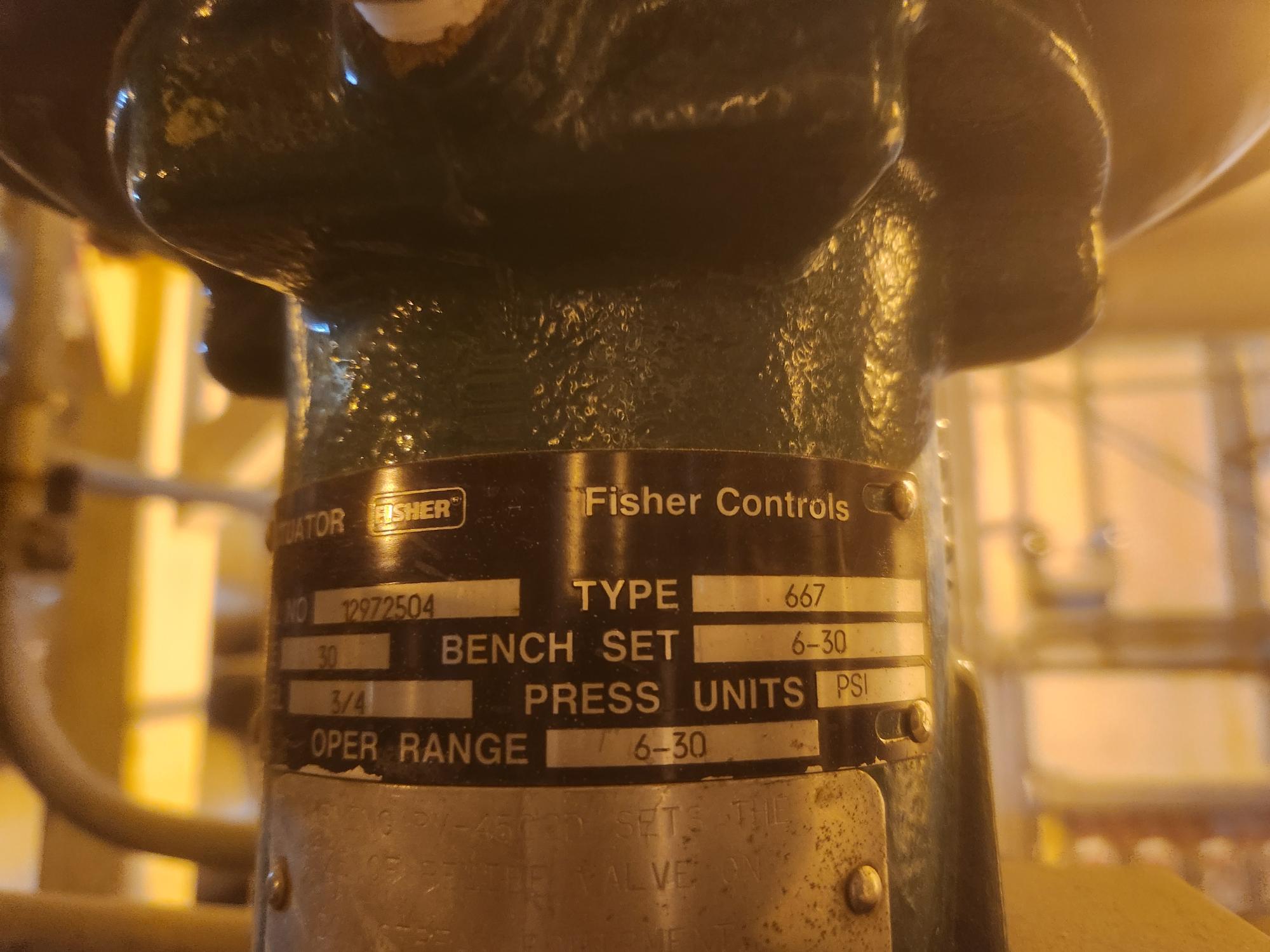 FISHER EZ CONTROL VALVE & 667 ACTUATOR ASSEMBLY - undefined