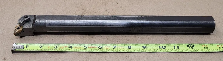 CARBOLOY S20-MDUNR-4 INDEXABLE BORING BAR, STEEL, 1.25IN SD, 14IN L, 2.0IN MIN BORE, -7 RAKE - undefined