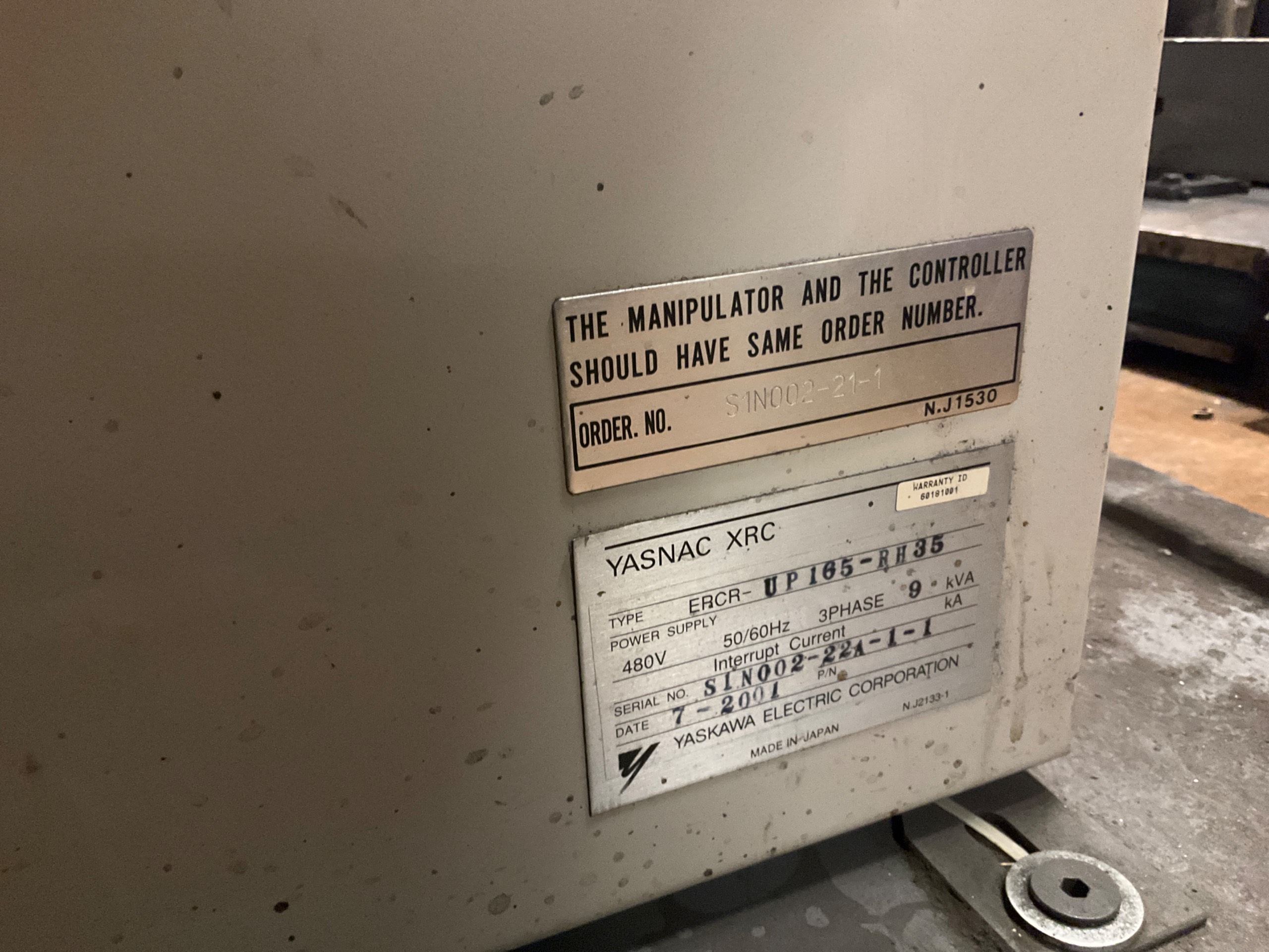 QTY 2: YASKAWA YASNAC XRC ROBOT CONTROLLERS - undefined