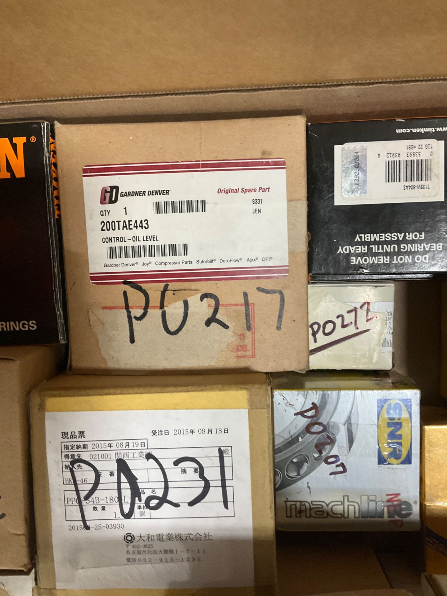 BULK LIST OF BEARINGS - undefined