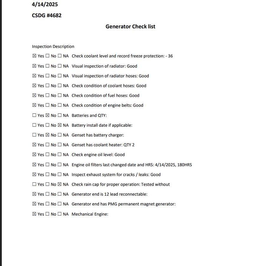 2001 CUMMINS DFLE DIESEL GENERATOR 1500 KW - undefined
