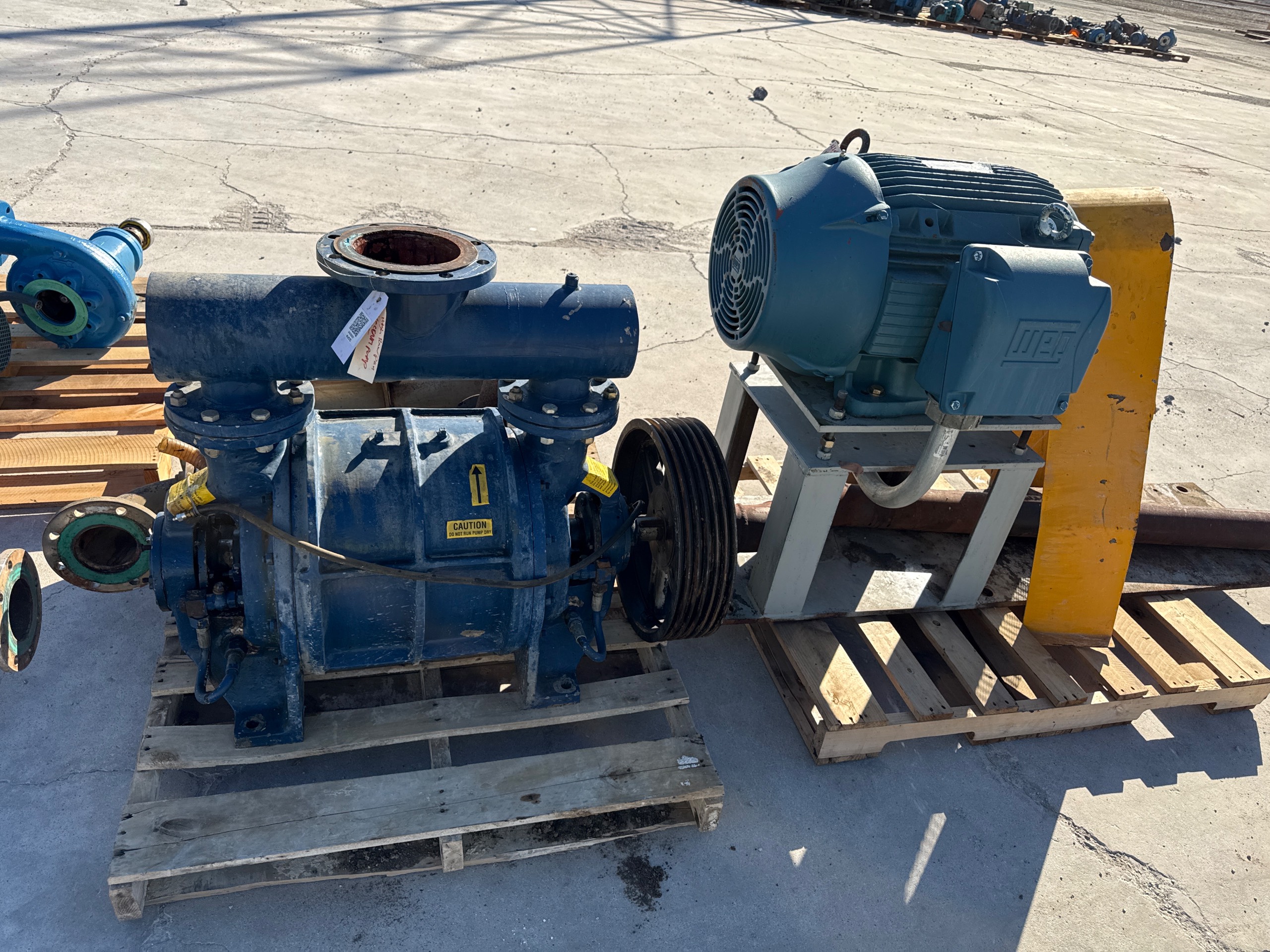 ARMSTRONG AP703 VACUUM PUMP & 40 HP MOTOR ASSEMBLY - undefined