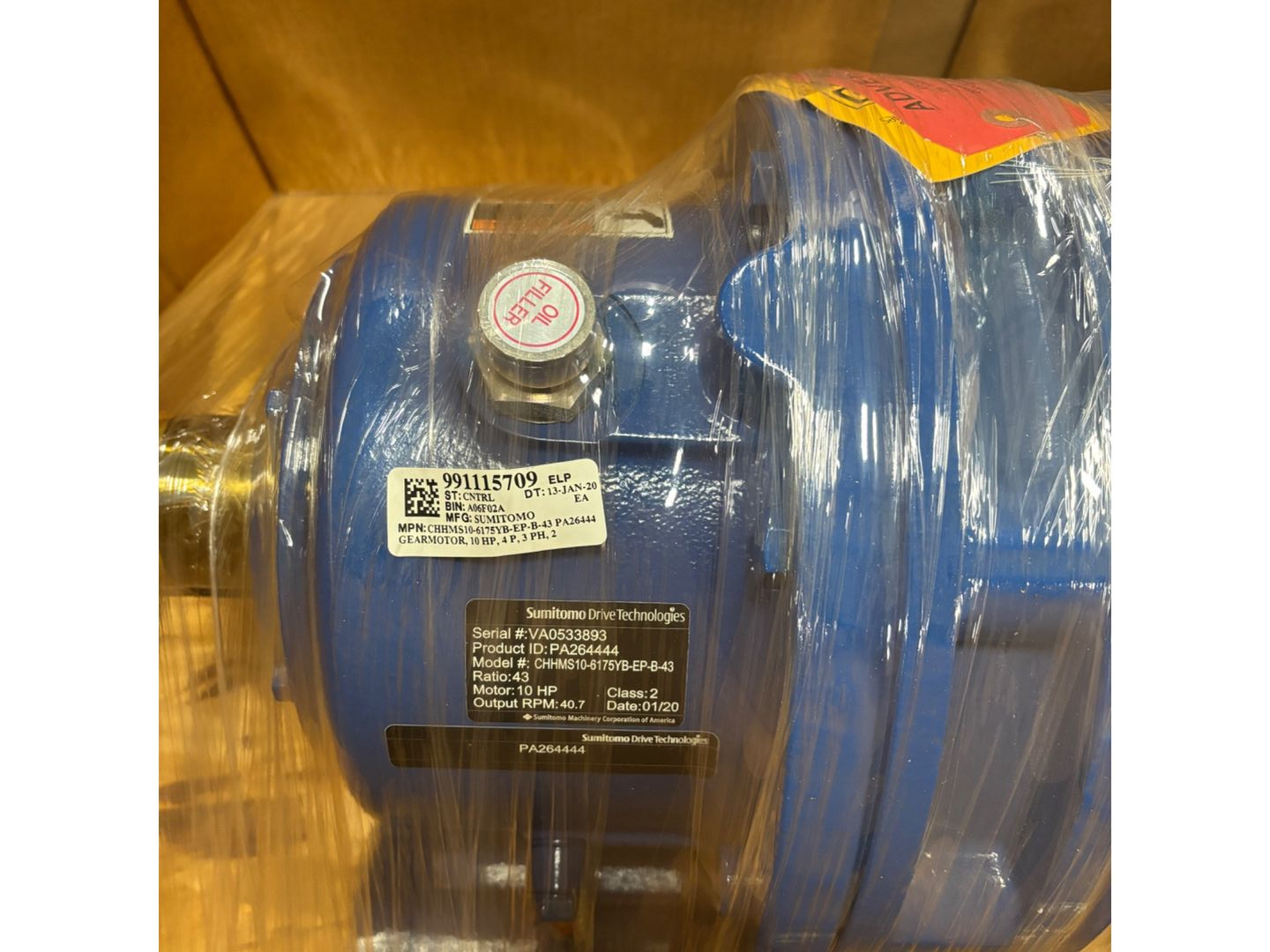 2020 SUMITOMO CHHMS10-6175YB-EP-B-43 MOTOR & GEARBOX ASSEMBLY - undefined