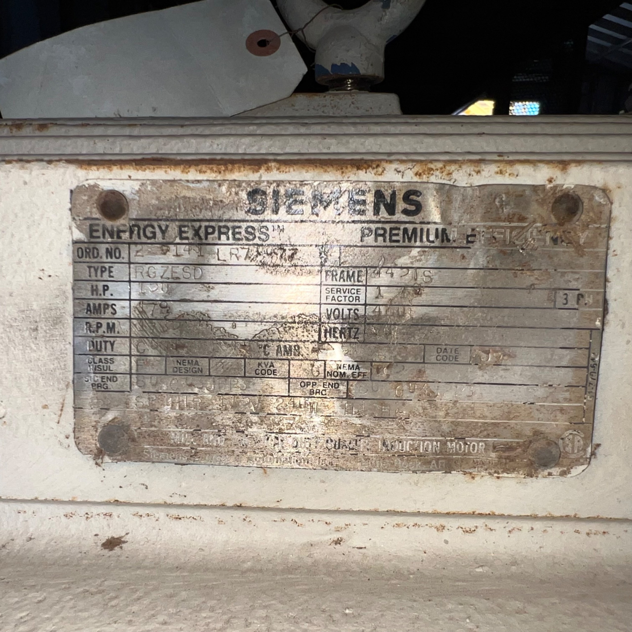 SIEMENS RGZESD AC MOTOR - undefined