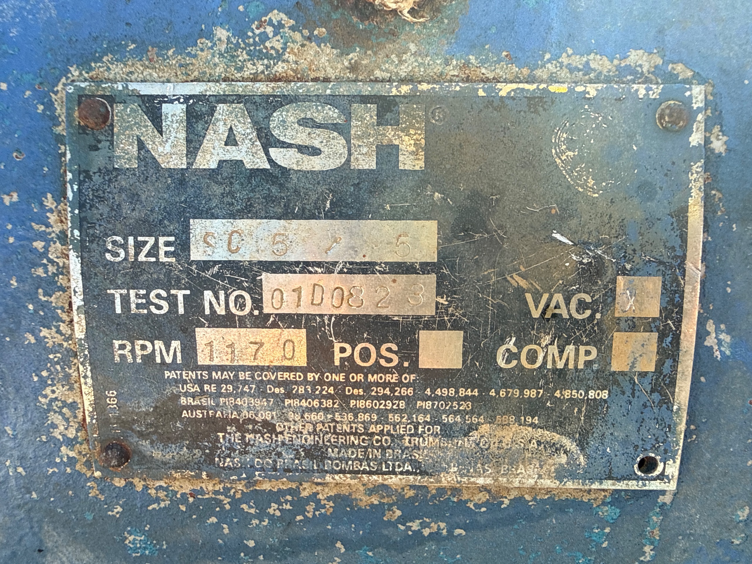 NASH SC5 PUMP & 30 HP MOTOR ASSEMBLY - undefined