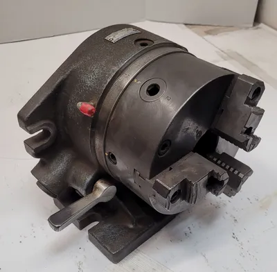 YUASA 550-006 ACCU-DEX ROTARY INDEXER SUPER SPACER W/ 6-1/2" 3 JAW CHUCK - undefined