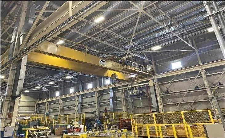 BRADLEY BRIDGE CRANES, 28 TON DOUBLE GIRDER WITH HOIST, 91’ SPAN - undefined