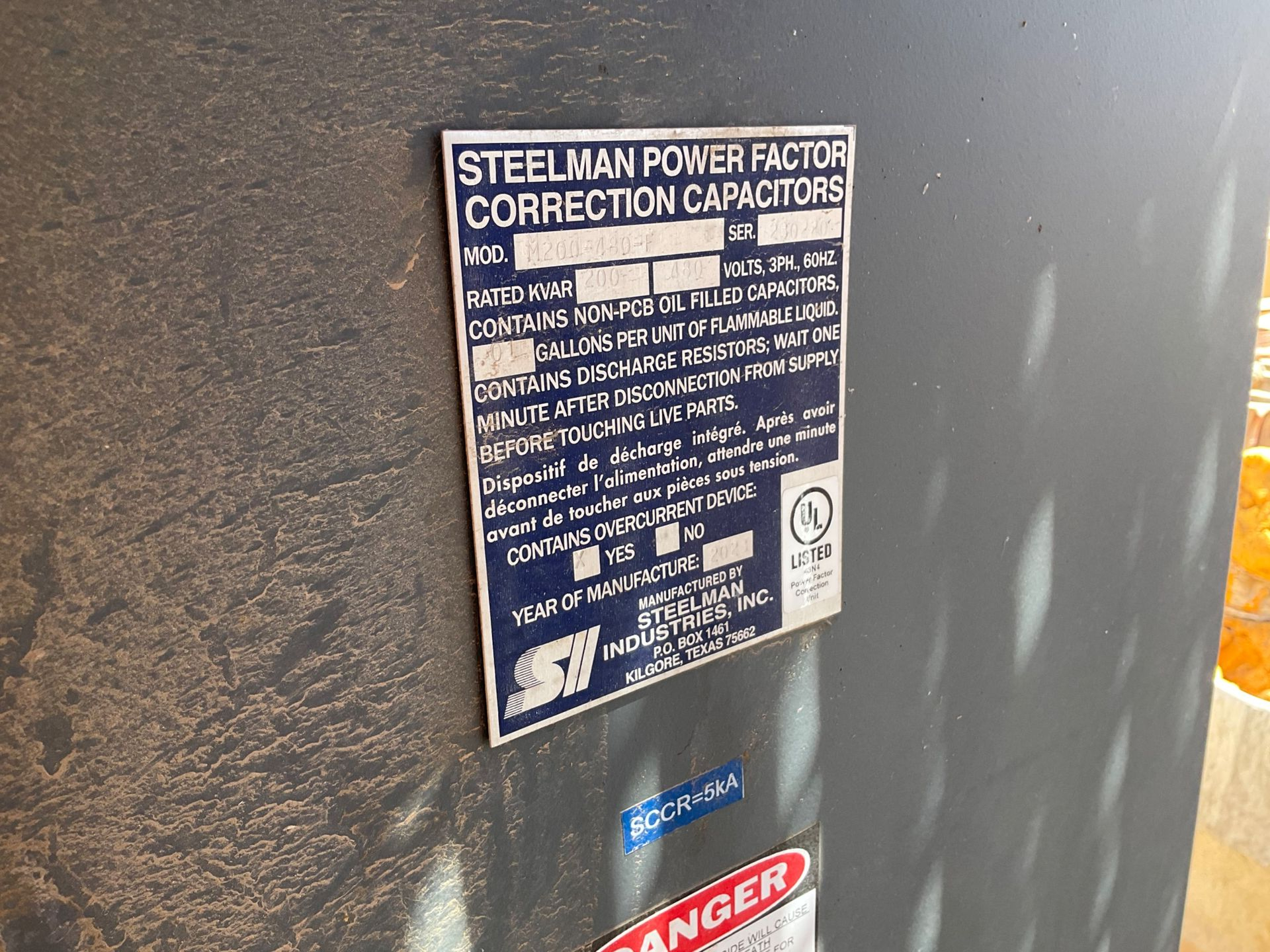 STEELMAN M200-480-F POWER FACTOR CORRECTION CAPACITORS - undefined