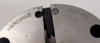 HARDINGE HQC-65 QUICK CHANGE COLLET SERIES 65, 5/8IN, NON-SERRATED INTERIOR, 2.25” HEIGHT - undefined