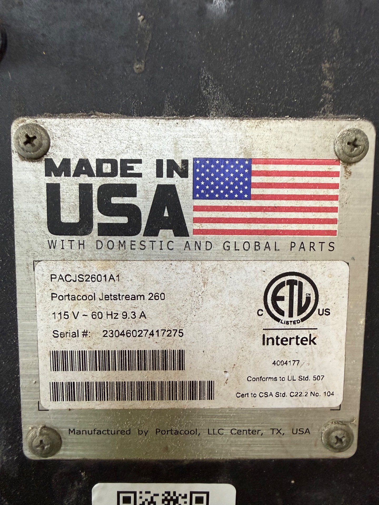 PORTACOOL PACJS2601A1 JETSTREAM 260 EVAPORATIVE AIR COOLER - undefined