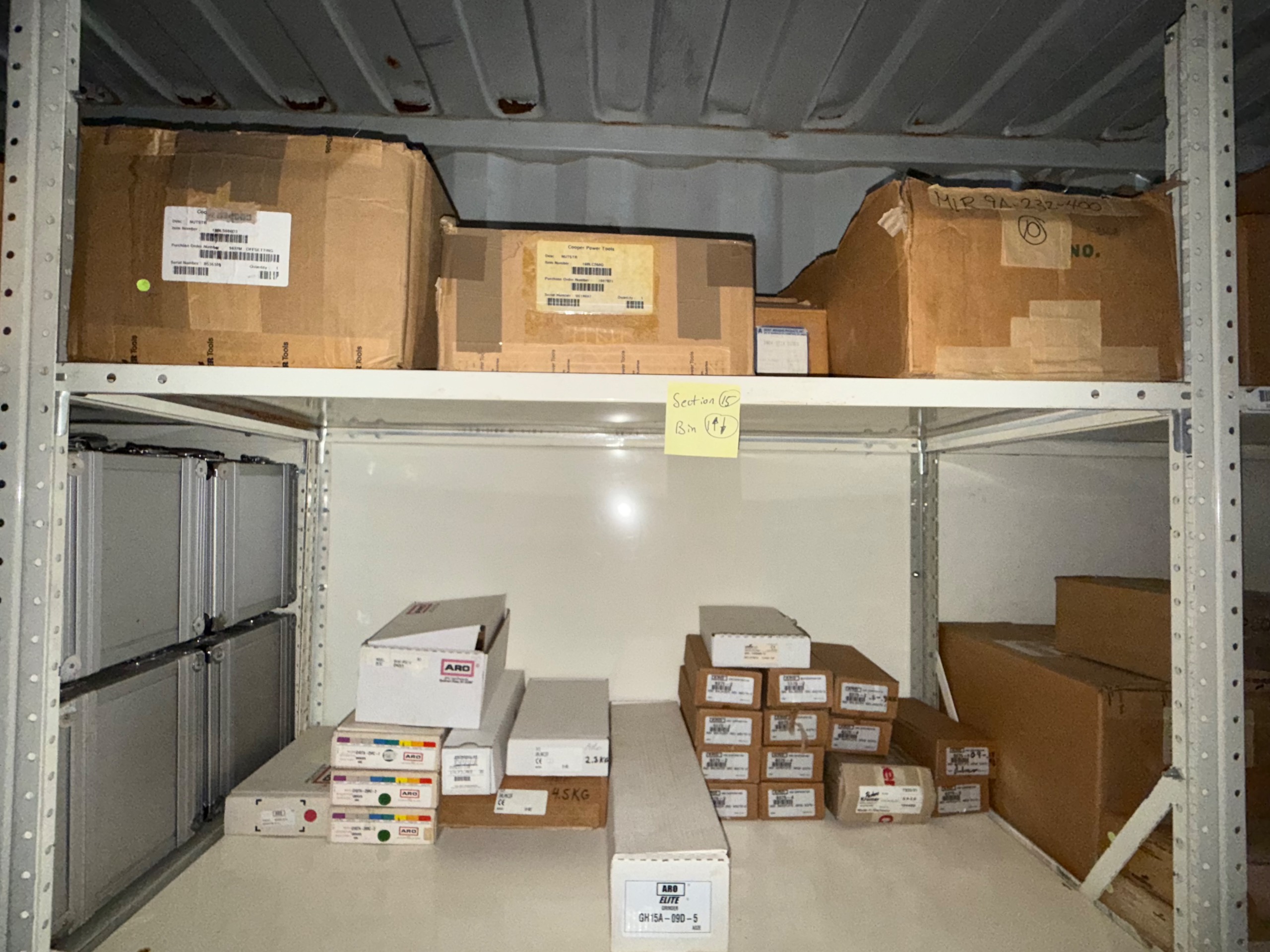 BULK INVENTORY OF INDUSTRIAL PARTS AND TOOLS - undefined
