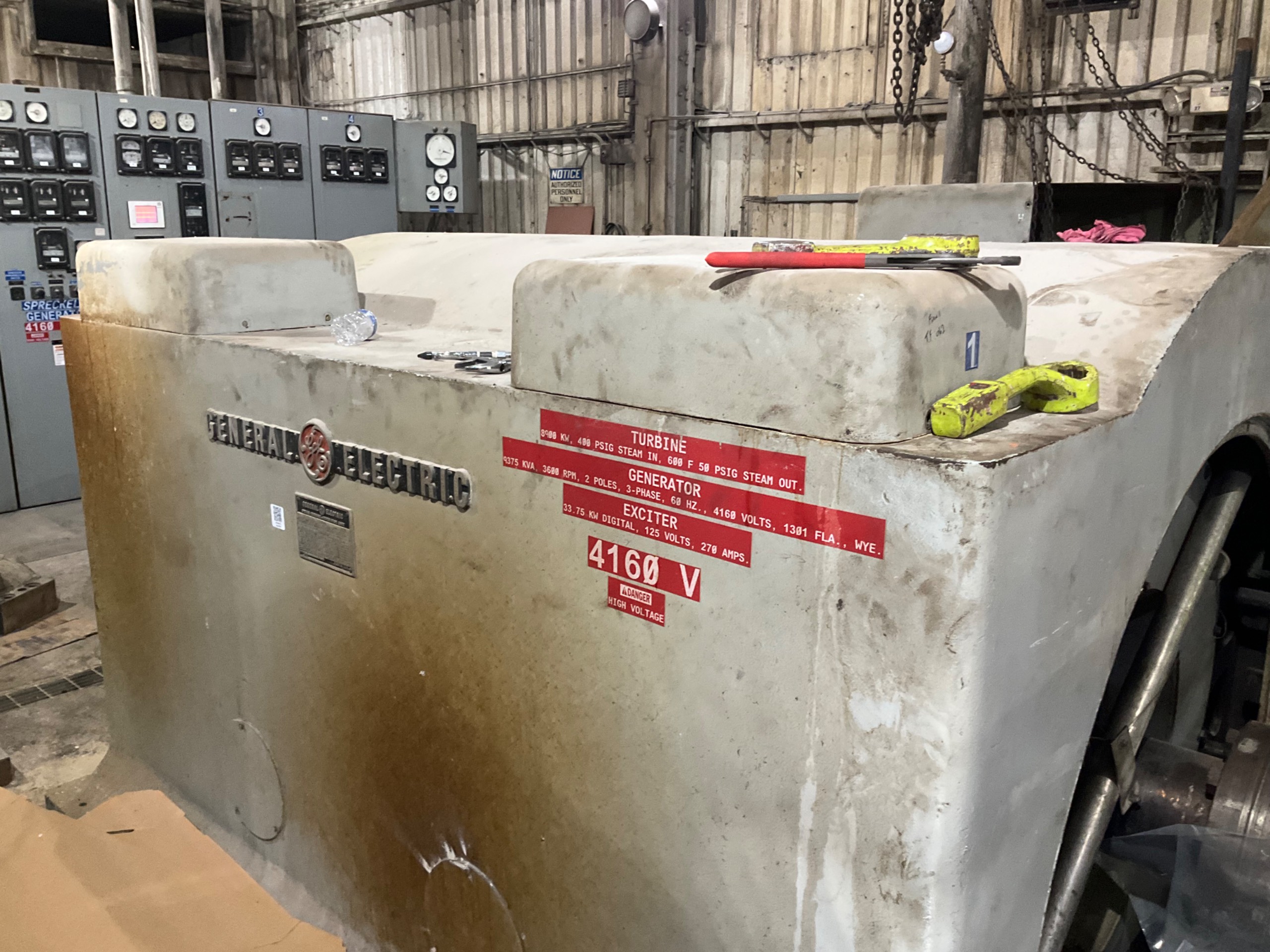 GENERAL ELECTRIC 316X163 STEAM TURBINE–GENERATOR - undefined