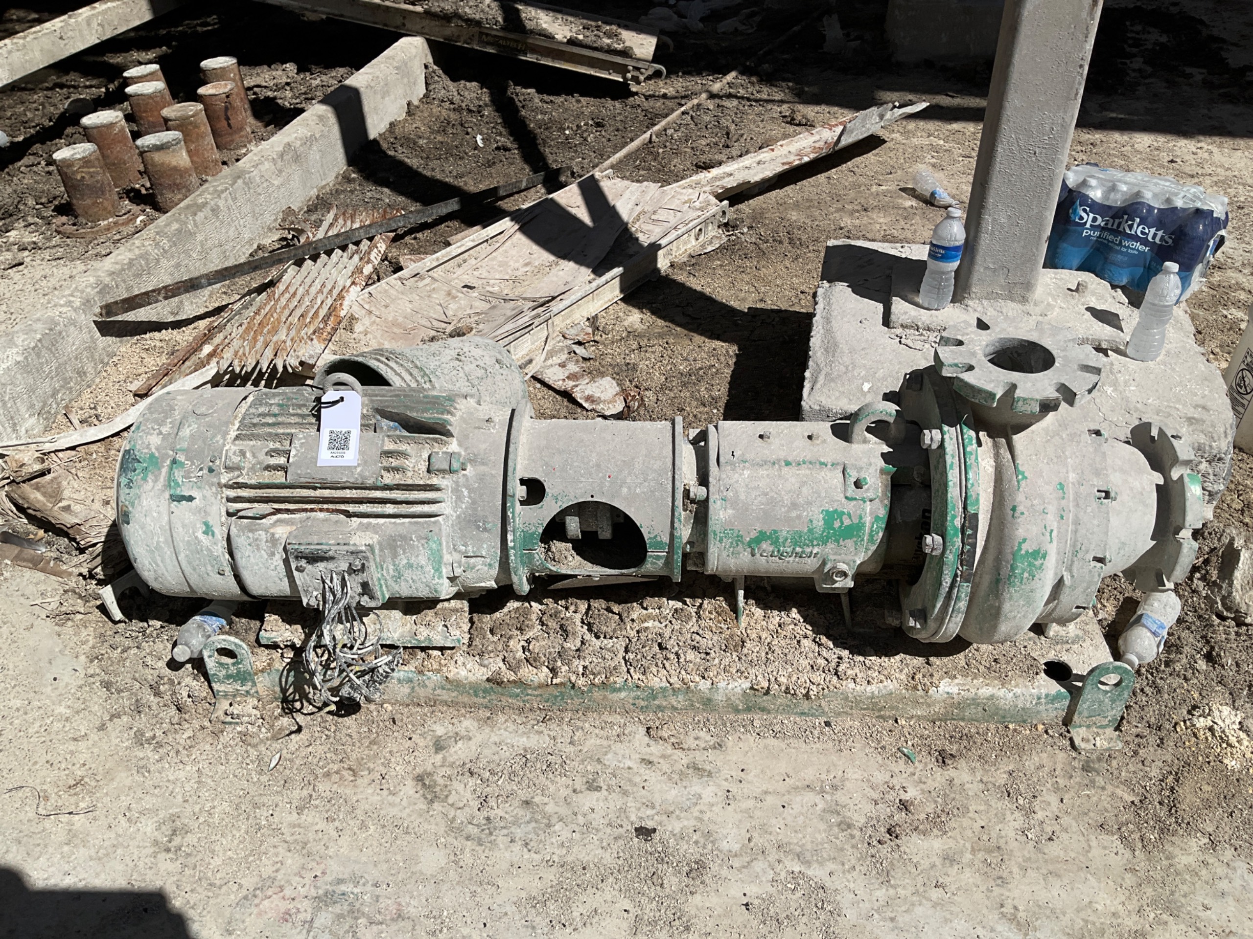 VAUGHAN DISINTEGRATOR SLURRY PUMP & MOTOR ASSEMBLY - undefined