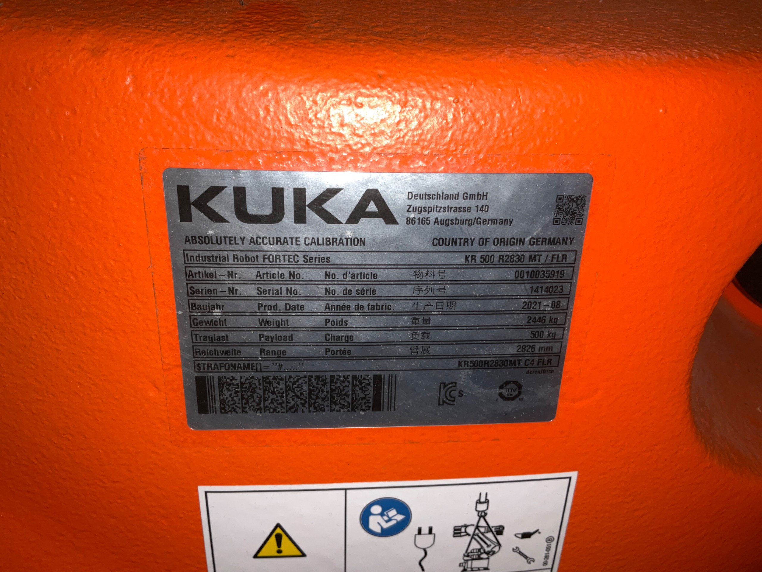 2021 KUKA KR 500 R2830 ROBOT & CONTROLLER ASSEMBLY - undefined