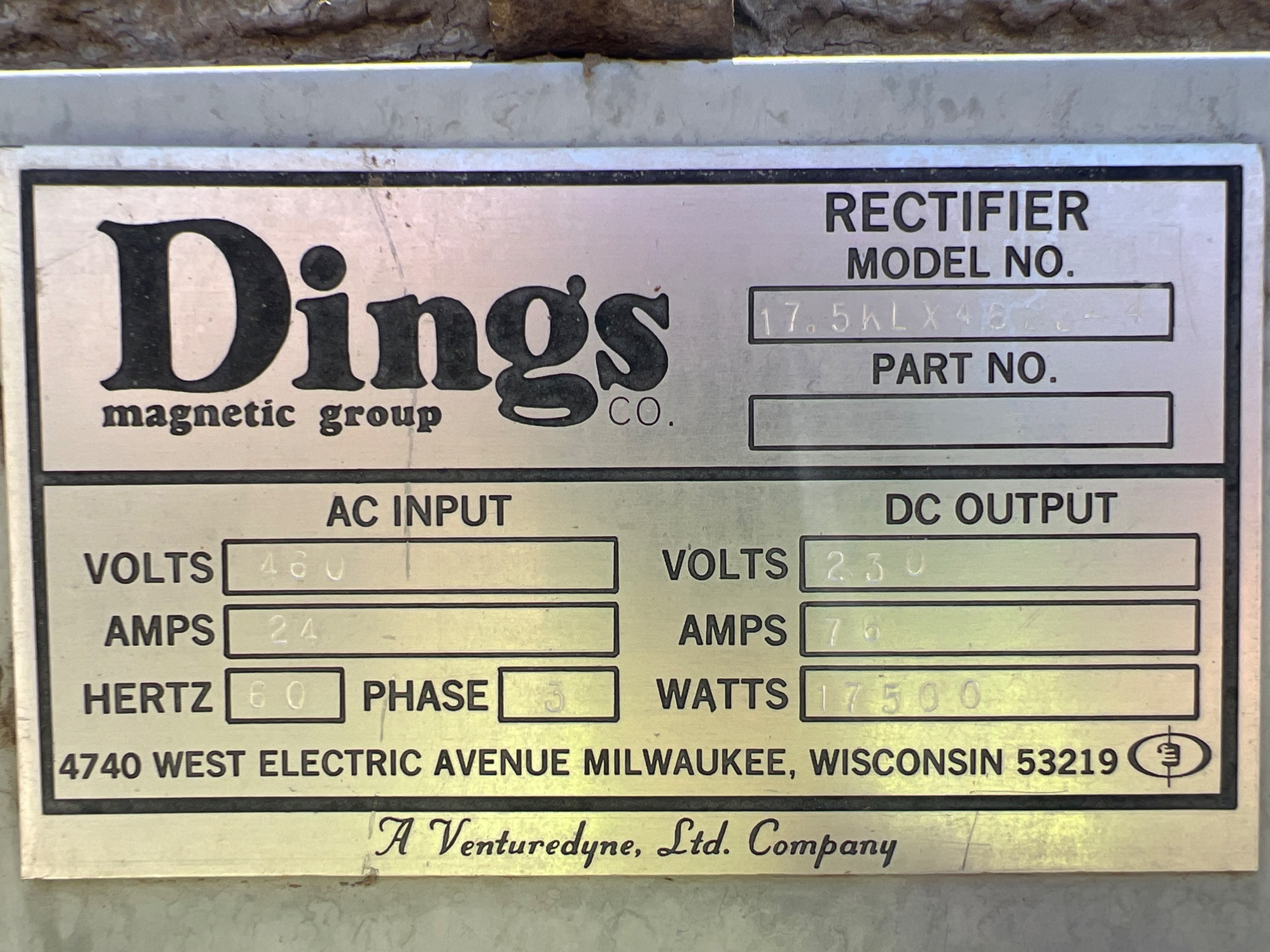 DINGS SUSPENDED MAGNETIC SEPARATOR - undefined
