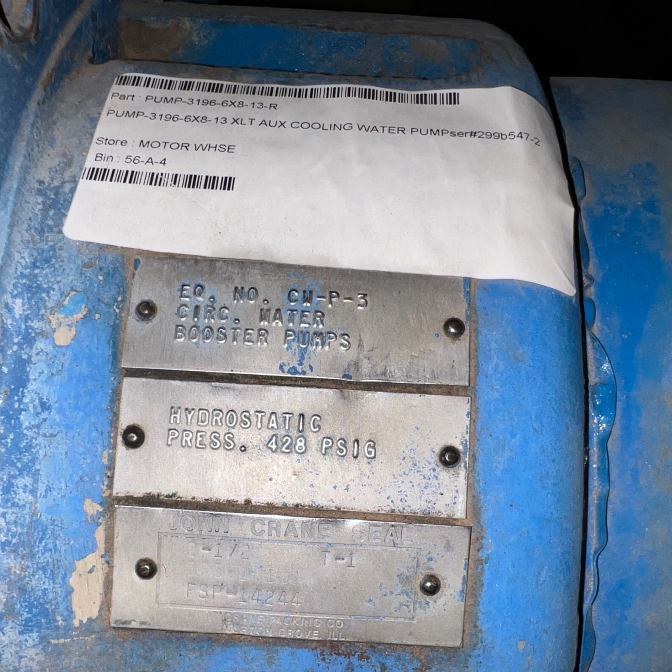 GOULDS 3196 XLT PUMP PART - undefined